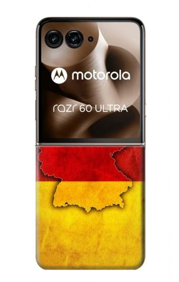 S2935 Allemagne Drapeau Carte Etui Coque Housse pour Motorola Razr 70 Ultra, 60 Ultra, 50 Ultra, Ultra 2026, Ultra 2025