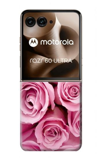 S2943 Rose rose Etui Coque Housse pour Motorola Razr 70 Ultra, 60 Ultra, 50 Ultra, Ultra 2026, Ultra 2025
