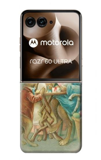S3164 Famille Lapin de Pâques Etui Coque Housse pour Motorola Razr 70 Ultra, 60 Ultra, 50 Ultra, Ultra 2026, Ultra 2025