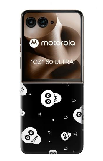 S3261 Sourire Crâne Motif Halloween Etui Coque Housse pour Motorola Razr 70 Ultra, 60 Ultra, 50 Ultra, Ultra 2026, Ultra 2025