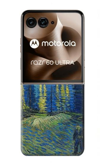 S3336 Van Gogh Nuit étoilée sur le Rhône Etui Coque Housse pour Motorola Razr 70 Ultra, 60 Ultra, 50 Ultra, Ultra 2026, Ultra 2025