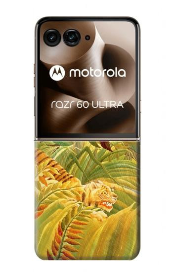 S3344 Henri Rousseau Tigre dans une tempête tropicale Etui Coque Housse pour Motorola Razr 70 Ultra, 60 Ultra, 50 Ultra, Ultra 2026, Ultra 2025
