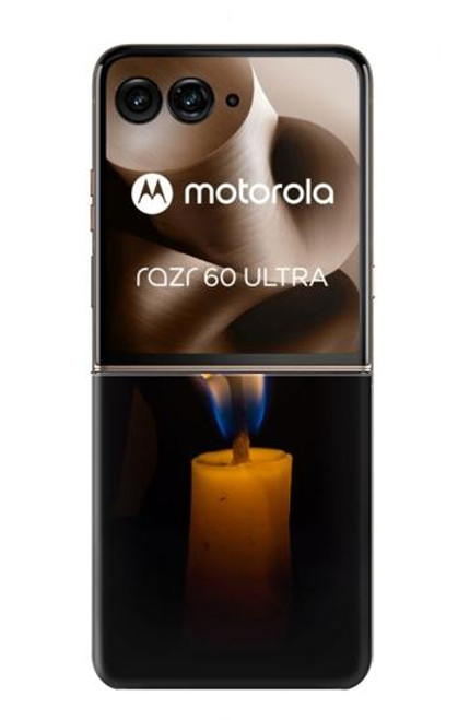 S3530 Bouddha bougie allumée Etui Coque Housse pour Motorola Razr 60 Ultra, Razr Ultra 2025