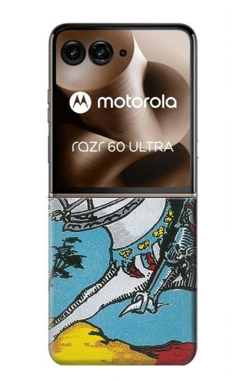 S3731 Carte de tarot chevalier des épées Etui Coque Housse pour Motorola Razr 70 Ultra, 60 Ultra, 50 Ultra, Ultra 2026, Ultra 2025