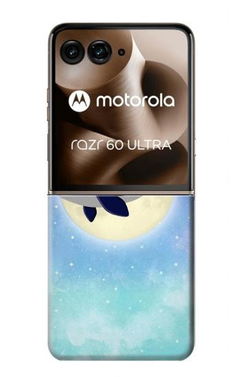S3807 Killer Whale Orca Lune Pastel Fantaisie Etui Coque Housse pour Motorola Razr 70 Ultra, 60 Ultra, 50 Ultra, Ultra 2026, Ultra 2025