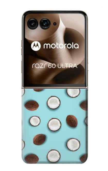 S3860 Motif à pois de noix de coco Etui Coque Housse pour Motorola Razr 60 Ultra, Razr Ultra 2025