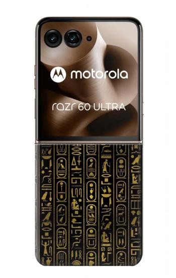 S3869 Hiéroglyphe égyptien antique Etui Coque Housse pour Motorola Razr 70 Ultra, 60 Ultra, 50 Ultra, Ultra 2026, Ultra 2025