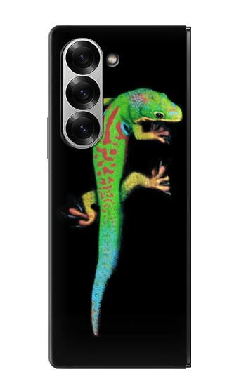 S0125 Vert Gecko Madagascan Etui Coque Housse pour Samsung Galaxy Z Fold 7