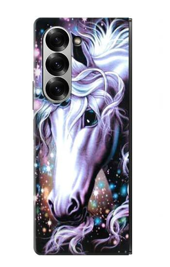 S0749 licorne Cheval Etui Coque Housse pour Samsung Galaxy Z Fold 7