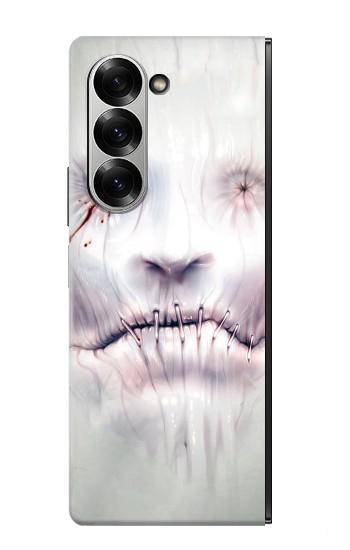 S0884 Visage d'horreur Etui Coque Housse pour Samsung Galaxy Z Fold 7