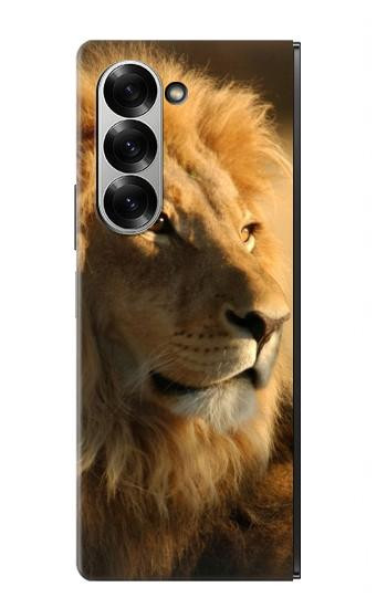 S1046 Le Roi Lion de la forêt Etui Coque Housse pour Samsung Galaxy Z Fold 7
