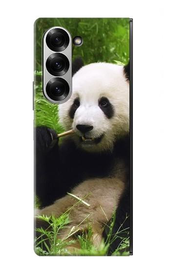 S1073 Panda Prenez plaisir à manger Etui Coque Housse pour Samsung Galaxy Z Fold 7