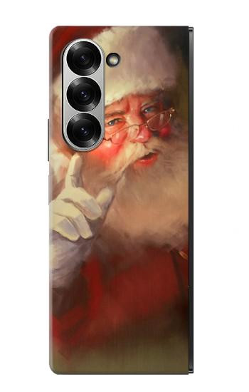 S1144 Noël Père Noël Etui Coque Housse pour Samsung Galaxy Z Fold 7