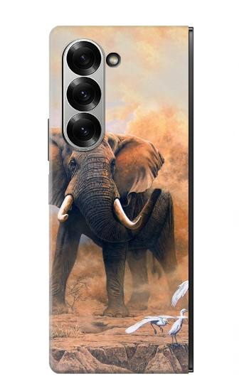 S1292 l'éléphant Etui Coque Housse pour Samsung Galaxy Z Fold 7