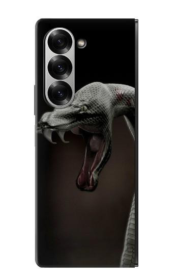 S1597 Noir Mamba Serpent Etui Coque Housse pour Samsung Galaxy Z Fold 7