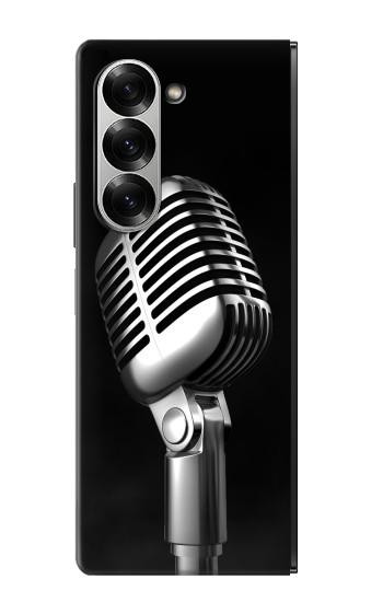 S1672 Rétro Musique Jazz Microphone Etui Coque Housse pour Samsung Galaxy Z Fold 7
