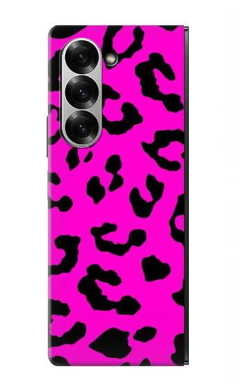 S1850 Motif rose Léopard Etui Coque Housse pour Samsung Galaxy Z Fold 7