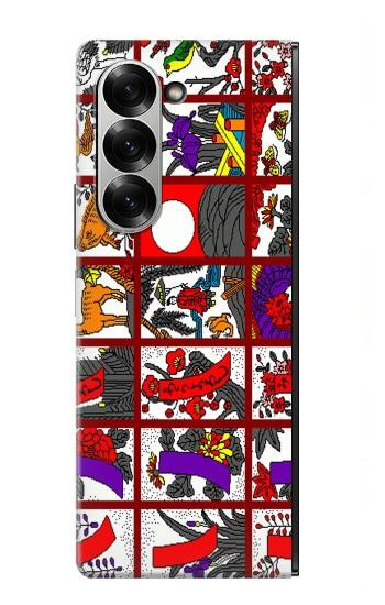 S1923 Hanafuda japonaise Carte de fleur Etui Coque Housse pour Samsung Galaxy Z Fold 7
