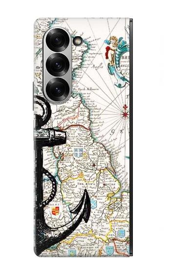 S1962 Graphique nautique Etui Coque Housse pour Samsung Galaxy Z Fold 7