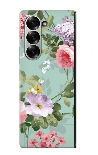 S2178 Peinture Fleur Art Floral Etui Coque Housse pour Samsung Galaxy Z Fold 7