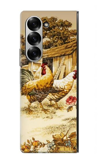S2181 Français Pays Poulet Etui Coque Housse pour Samsung Galaxy Z Fold 7