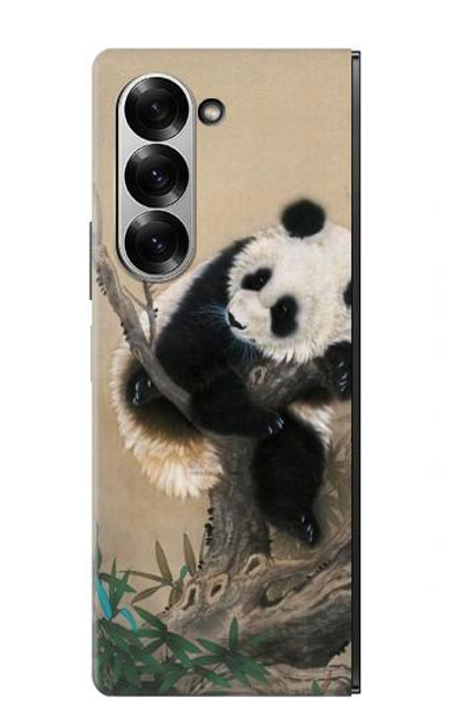 S2210 Peinture Art Panda Fluffy Etui Coque Housse pour Samsung Galaxy Z Fold 7