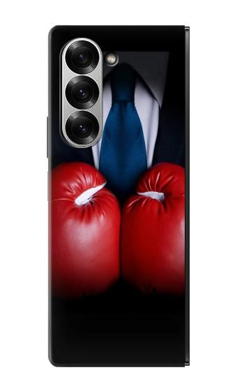 S2261 Homme d'affaires Noir Costume avec des gants de boxe Etui Coque Housse pour Samsung Galaxy Z Fold 7