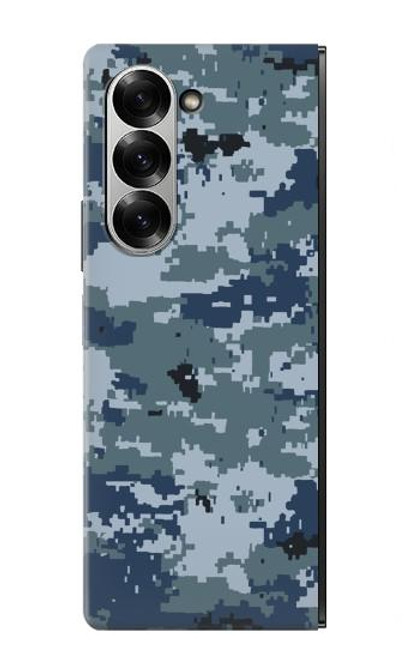 S2346 Marine Camo camouflage graphique Etui Coque Housse pour Samsung Galaxy Z Fold 7
