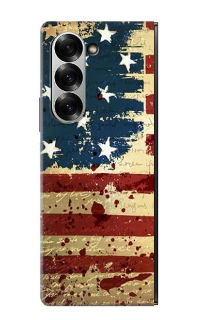 S2349 Old American Drapeau Etui Coque Housse pour Samsung Galaxy Z Fold 7