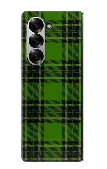 S2373 Motif vert Tartan Etui Coque Housse pour Samsung Galaxy Z Fold 7