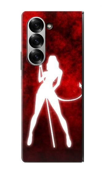 S2455 Sexy Fille du Diable Etui Coque Housse pour Samsung Galaxy Z Fold 7