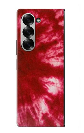 S2480 Tie dye rouge Etui Coque Housse pour Samsung Galaxy Z Fold 7