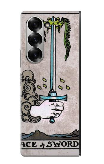 S2482 Carte de tarot As des épées Etui Coque Housse pour Samsung Galaxy Z Fold 7