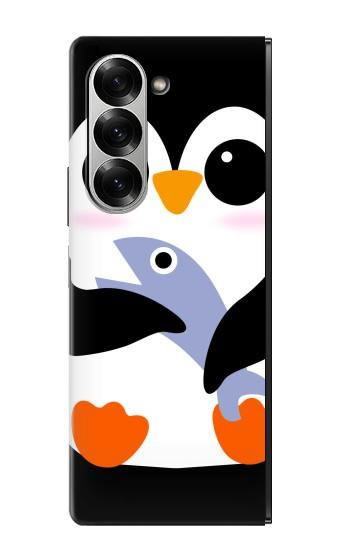 S2631 Mignon Bébé Pingouin Etui Coque Housse pour Samsung Galaxy Z Fold 7