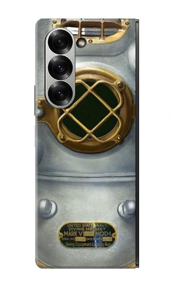 S2646 Mer Profonde millésimé Casque de plongée Etui Coque Housse pour Samsung Galaxy Z Fold 7