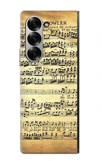 S2667 Fowler Mozart Partitions Etui Coque Housse pour Samsung Galaxy Z Fold 7