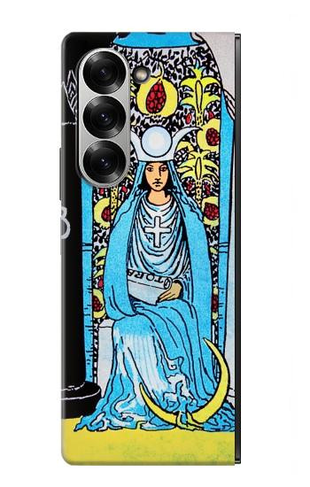 S2837 La Papesse carte de tarot Millésime Etui Coque Housse pour Samsung Galaxy Z Fold 7