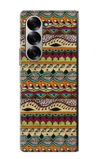 S2860 Boho Hippie Motif aztèque Etui Coque Housse pour Samsung Galaxy Z Fold 7