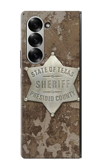S2868 Texas Presidio shérif du comté Badge Etui Coque Housse pour Samsung Galaxy Z Fold 7
