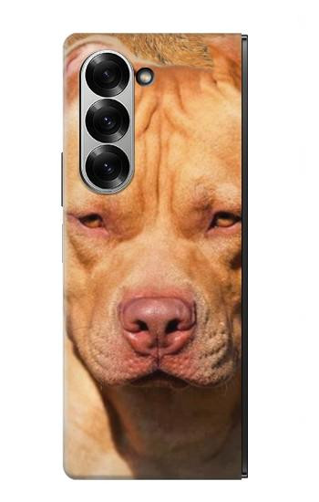 S2903 Chien américain Pitbull Etui Coque Housse pour Samsung Galaxy Z Fold 7
