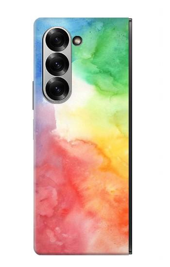 S2945 Aquarelle colorée Etui Coque Housse pour Samsung Galaxy Z Fold 7