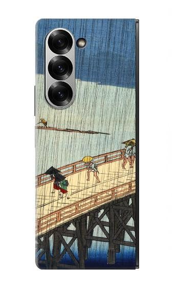 S3347 Utagawa Hiroshige douche soudaine Etui Coque Housse pour Samsung Galaxy Z Fold 7