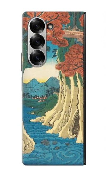 S3348 Utagawa Hiroshige Le singe Pont Etui Coque Housse pour Samsung Galaxy Z Fold 7