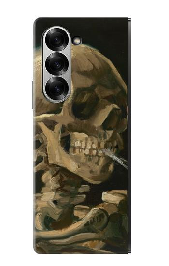 S3358 Vincent Van Gogh Skeleton cigarette Etui Coque Housse pour Samsung Galaxy Z Fold 7