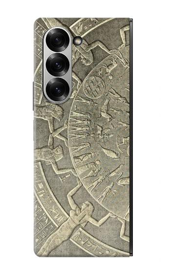S3396 Dendérah Zodiaque Egypte ancienne Etui Coque Housse pour Samsung Galaxy Z Fold 7