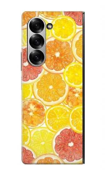 S3408 citron Etui Coque Housse pour Samsung Galaxy Z Fold 7