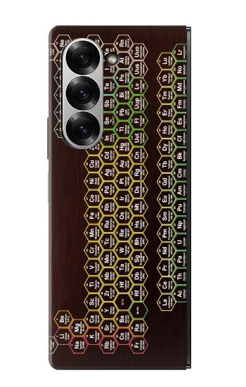 S3544 Néon Honeycomb Tableau périodique Etui Coque Housse pour Samsung Galaxy Z Fold 7