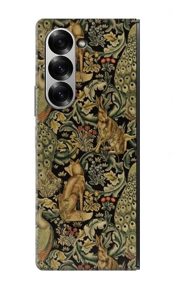 S3661 William Morris Forest Velvet Etui Coque Housse pour Samsung Galaxy Z Fold 7