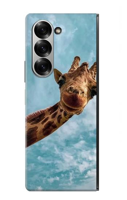 S3680 Girafe de sourire mignon Etui Coque Housse pour Samsung Galaxy Z Fold 7