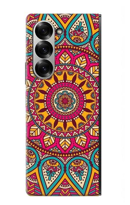 S3694 Modèle d'art hippie Etui Coque Housse pour Samsung Galaxy Z Fold 7